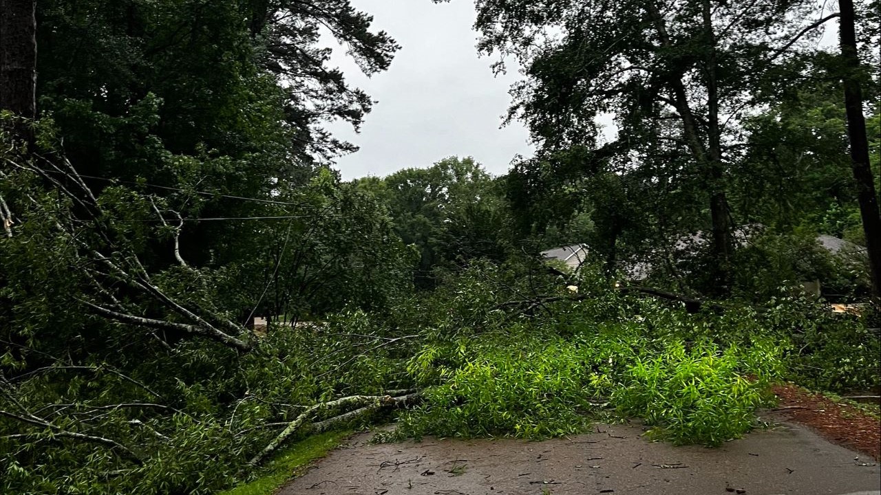 Damages in Brookhaven, Mississippi